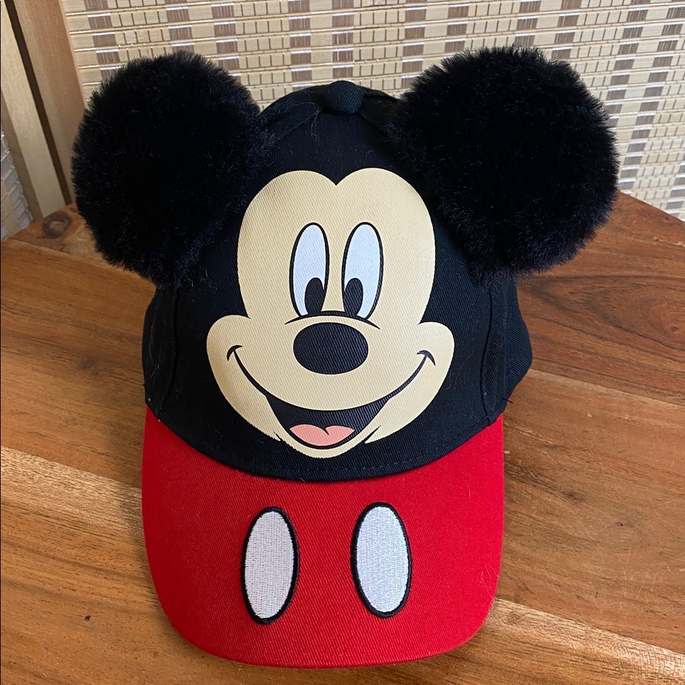 Mickey Mouse Toddler Plush Ears Baseball Hat